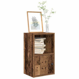 Berkfield Bookcase Old Wood 31X24X52 Cm Engineered Wood - thumbnail 1