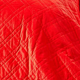 Homescapes Luxury Burnt Orange Quilted Velvet Bedspread Geometric Pattern 'paragon Diamond' Throw, 200 X 200 Cm - thumbnail 3
