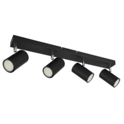 Luminosa Lighting Luminosa Robby Ceiling Spotlight Bar Matt Black 4X Gu10 - thumbnail 2