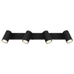 Luminosa Lighting Luminosa Robby Ceiling Spotlight Bar Matt Black 4X Gu10 - thumbnail 4