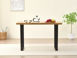 Outdoor Living (NW) Ltd Colorado Oak Dining Table With Industrial Black Legs - thumbnail 2