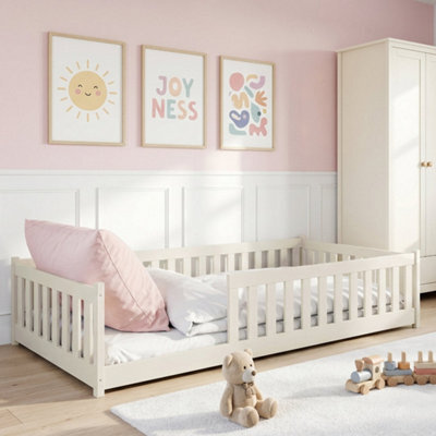 Arten Otis Cotton 120 X 200Cm Eu Small Double Bed With Guardrails - Foam Bonnell Mattress Included - image 1