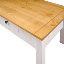 Seconique Panama 1 Drawer Coffee Table In White And Natural Wax Finish - thumbnail 8