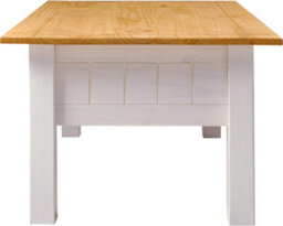 Seconique Panama 1 Drawer Coffee Table In White And Natural Wax Finish - thumbnail 7