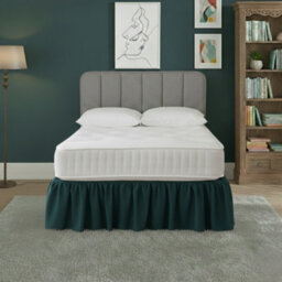 Base Valance Polycotton Sheet For Divan Beds Easy Care Bed Base Cover Teal - thumbnail 1
