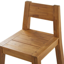 Beliani Set Of 4 Garden Chairs Livorno Acacia Wood Brown - thumbnail 7