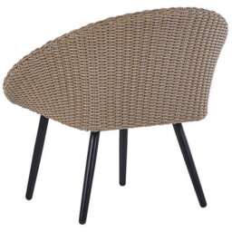 Beliani Bistro Set With Cushions Ortigia Pe Rattan Light Beige Beige - thumbnail 6
