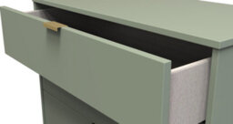 Fuji 5 Drawer Chest In Reed Green (Ready Assembled) - thumbnail 5