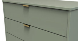 Fuji 5 Drawer Chest In Reed Green (Ready Assembled) - thumbnail 4