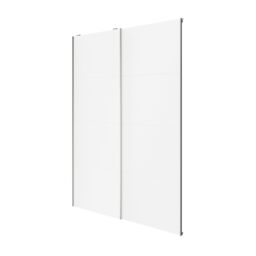 GoodHome Atomia Mirror Panelled With 2 Mirror Doors White 2 Door Sliding Wardrobe Door Kit (H)2250mm (W)1500mm - thumbnail 2