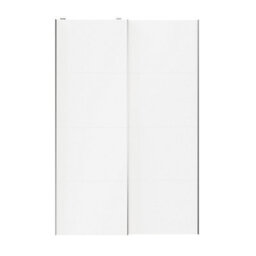 GoodHome Atomia Mirror Panelled With 2 Mirror Doors White 2 Door Sliding Wardrobe Door Kit (H)2250mm (W)1500mm - thumbnail 1