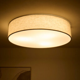K Living Capri 45Cm 3 Light Linen Drum Shade With Diffuser - thumbnail 2