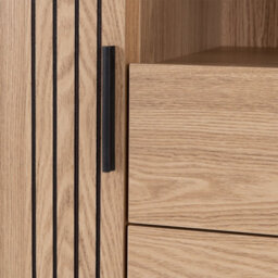 Seconique Tessa 1 Door 2 Drawer Bookcase Unit - Natural Oak - thumbnail 7