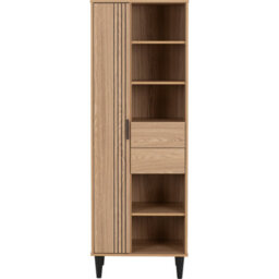 Seconique Tessa 1 Door 2 Drawer Bookcase Unit - Natural Oak - thumbnail 4