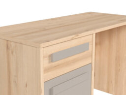Impact Furniture Office Desk With Drawer Storage Cupboard Home Study Beech Effect Grey Namek - thumbnail 7