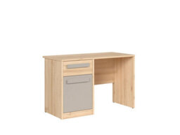 Impact Furniture Office Desk With Drawer Storage Cupboard Home Study Beech Effect Grey Namek - thumbnail 6