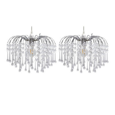 First Choice Lighting Set Of 2 Skye - Cascading Jewelled Pendant Shades - image 1