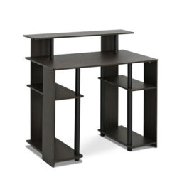 Walplus Furinno Jaya Simple Design Computer Writing Desk, Walnut - thumbnail 2