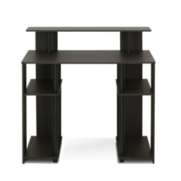 Walplus Furinno Jaya Simple Design Computer Writing Desk, Walnut - thumbnail 6