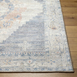 Livabliss Becki Owens Luca-Vintage Blue Brown Green Traditional Vintage Boho Living Dining Bedroom Rug 160 X 213 Cm Easy Care, Non Shedding - thumbnail 5