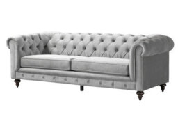 Fmd Furniture Monty Three Seat Sofa - Dove Grey - thumbnail 3