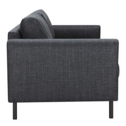 Wyld Haus San Sebastian 3-Seater Sofa, Dark Grey Fabric, Black Steel Legs - thumbnail 6