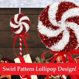 Candy Cane Lollipop Decorations For Christmas Tree 2 Pack - thumbnail 4