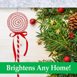 Candy Cane Lollipop Decorations For Christmas Tree 2 Pack - thumbnail 2