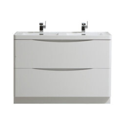 Plum&clay Eden Gloss White Floorstanding Vanity Unit With Resin Basin (W)1200mm