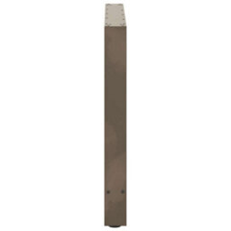 Berkfield Dining Table Legs Natural Steel 2 Pcs 90X(72-73) Cm Steel - thumbnail 6