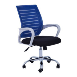 Orsina Ergonomic Blue Home Office Chair, Comfortable Design Work From Home Office Chair, Movable Ergonomic Chair - thumbnail 1