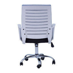 Orsina Ergonomic Blue Home Office Chair, Comfortable Design Work From Home Office Chair, Movable Ergonomic Chair - thumbnail 4