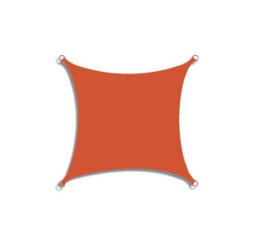 Orange 3X3M Rectangular Oxford Shade Sail 95% Uv Protection Waterproof - thumbnail 1