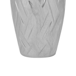 Beliani Silverstone Stoneware Bottle Vase, Light Silver Glazed, 12X12X33Cm - thumbnail 5