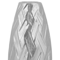 Beliani Silverstone Stoneware Bottle Vase, Light Silver Glazed, 12X12X33Cm - thumbnail 3