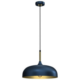 Milagro Pendant Lamp Lincoln Blue/gold 1Xe27 35Cm - thumbnail 2