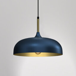 Milagro Pendant Lamp Lincoln Blue/gold 1Xe27 35Cm - thumbnail 4