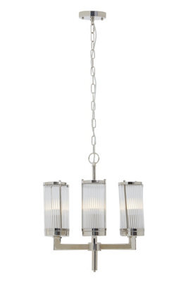 Orsina Hilton Pendant Light, Silver, Metal, Glass - image 1