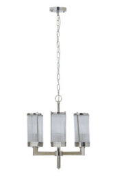 Orsina Hilton Pendant Light, Silver, Metal, Glass - thumbnail 4