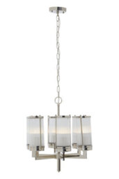 Orsina Hilton Pendant Light, Silver, Metal, Glass - thumbnail 2