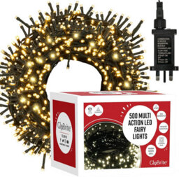 Globrite 50M 500 Led Fairy Lights Warm White Plug In Indoor Outdoor String Lights With 8 Modes - thumbnail 1