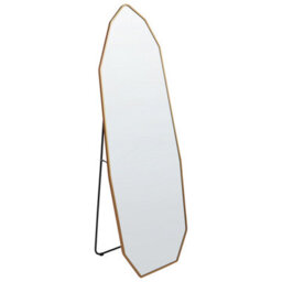 Beliani Standing Mirror Tartas 165 Cm Metal Gold - thumbnail 1