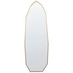 Beliani Standing Mirror Tartas 165 Cm Metal Gold - thumbnail 4