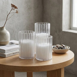 Maison Triple Glass Flameless Led Candle Set - thumbnail 2
