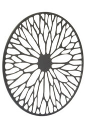 Orsina Trento Small Black Floral Design Wall Art - thumbnail 2