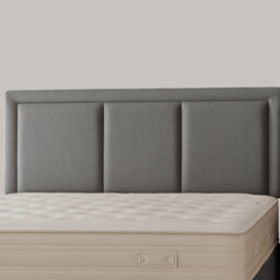 "Urban Textures - Ciaro Luxury 26"" High Boucle Fabric Upholstered Headboard - Grey" - thumbnail 1