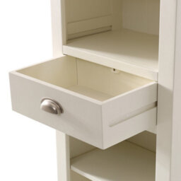 The Furniture Market Cotswold Cream Painted Tall Narrow Bookcase - thumbnail 7