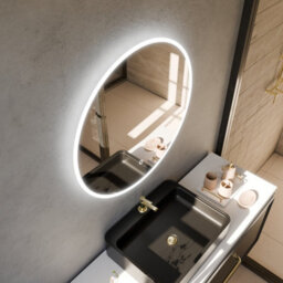 Harper & Harlow 600X600 Aquila Led Illuminated Round Bathroom Mirror - thumbnail 7
