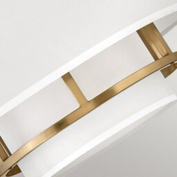 Luminosa Lighting Luminosa Graham 3 Light Cylindrical Ceiling Light, Lacquered Brass - thumbnail 5