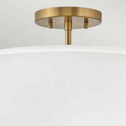 Luminosa Lighting Luminosa Graham 3 Light Cylindrical Ceiling Light, Lacquered Brass - thumbnail 3